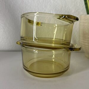 Yellow glass Cooking Dishes small dishes